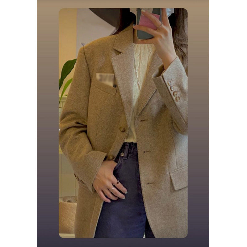 Blazer en laine tendance