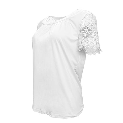 Short Sleeve Lace Top – Women