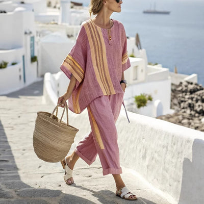 Summer Striped Suit