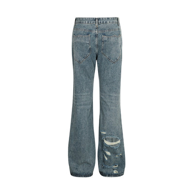 Jean bootcut déchiré