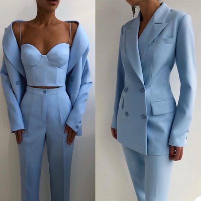 Blazer à revers pour femme