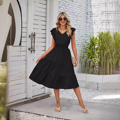 Summer Ruffle Midi Dress