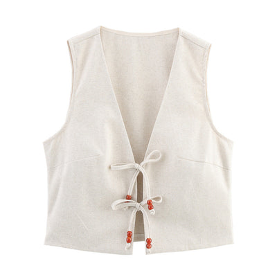 V-Neck Vest & Skirt