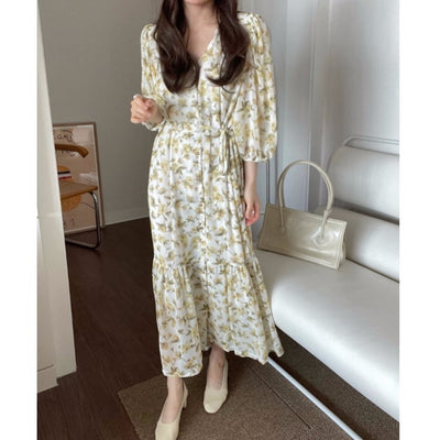 Chiffon Ruffle Dress