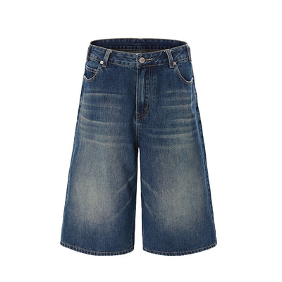 Women's Washed Wide-Leg High Street Jeans - Shé Hauté