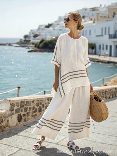 Summer Striped Suit
