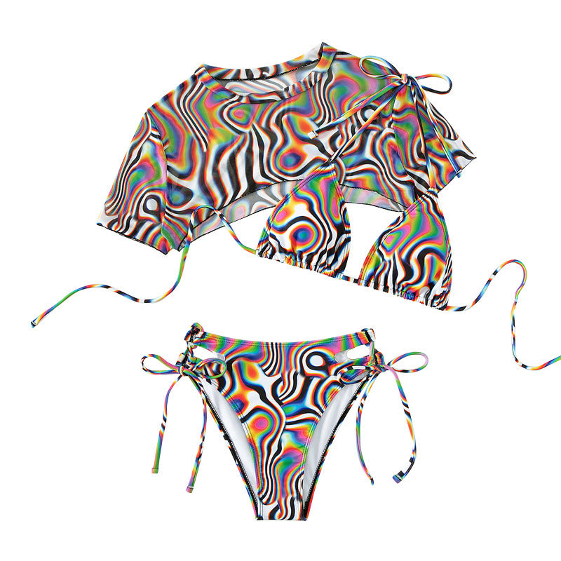 Rope Tie Mesh Bikini – Women - Shé Hauté