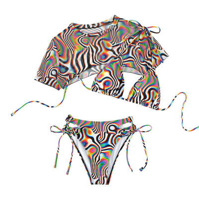Rope Tie Mesh Bikini – Women - Shé Hauté