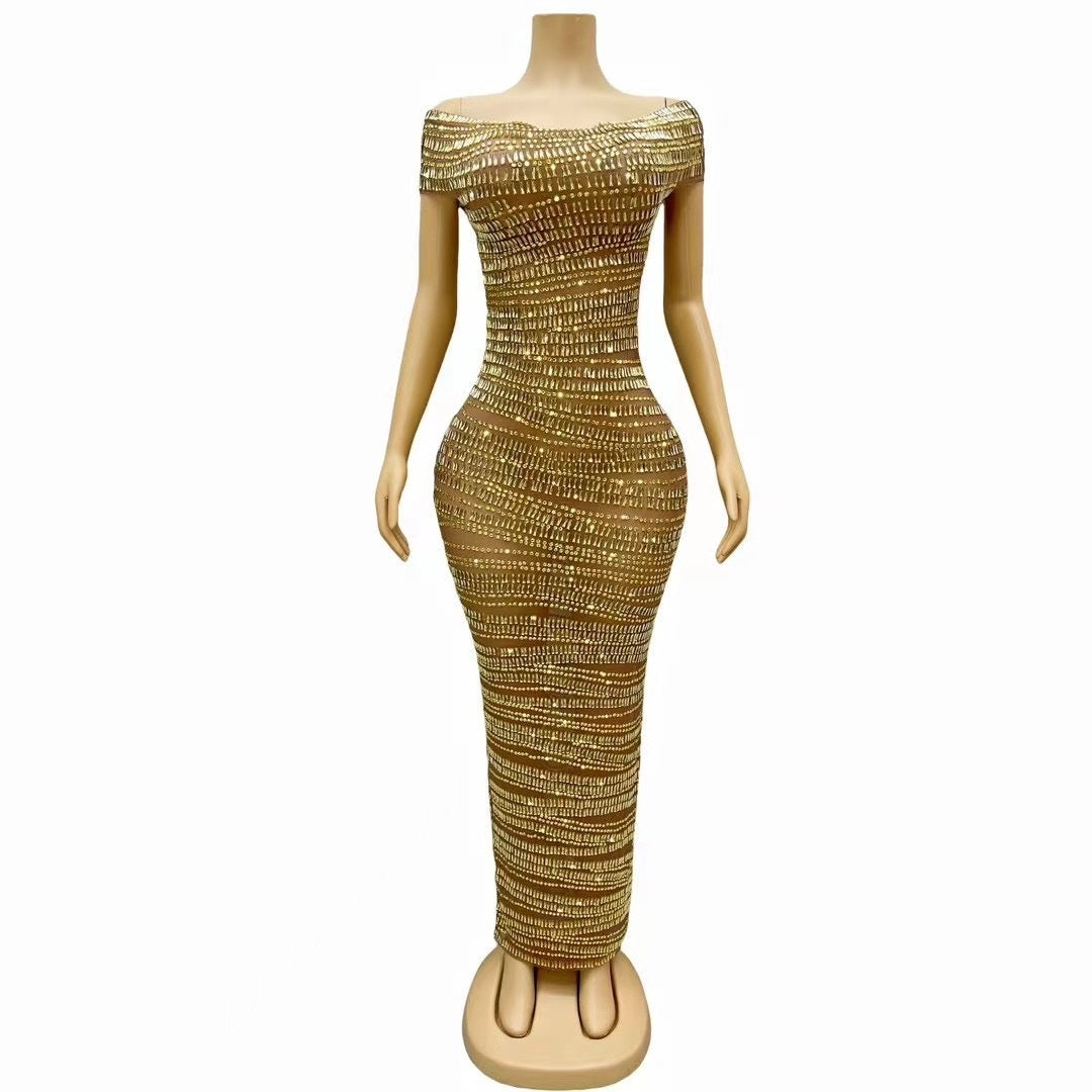 Shiny Evening Party Dress – Women - Shé Hauté