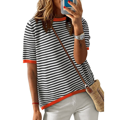 Women's Striped Summer Pullover