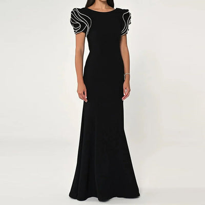Women's Round Neck Mermaid Dress - Shé Hauté