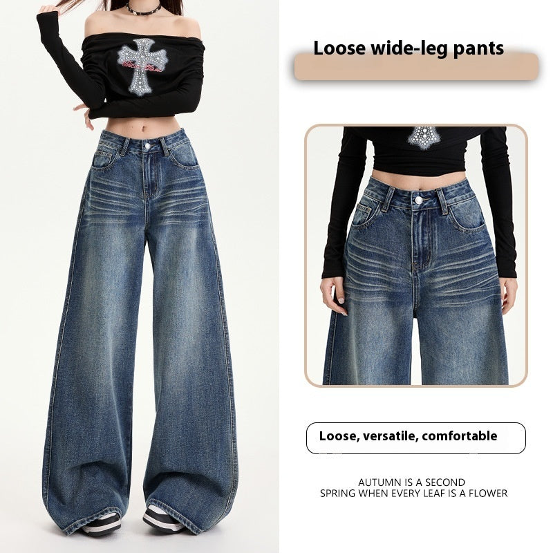 Women's Loose Fit Denim Pants - Shé Hauté