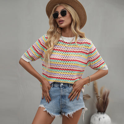 Women's Hollow Knit Top