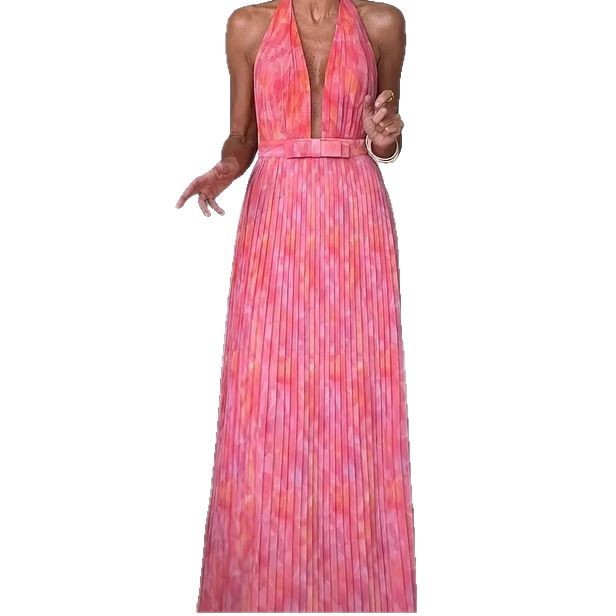 Deep V Party Dress