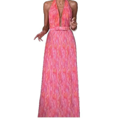 Deep V Party Dress