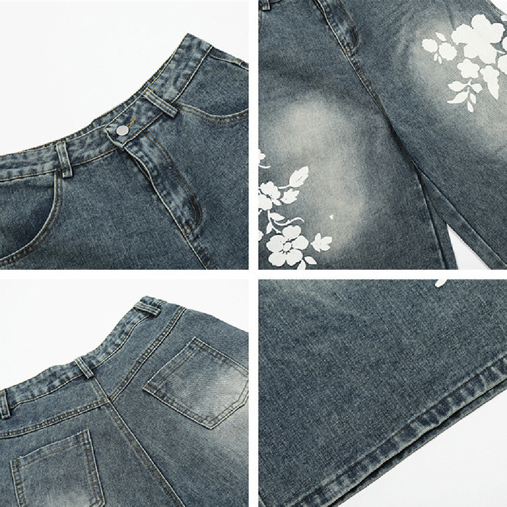 Women's Retro Washed Jeans - Shé Hauté