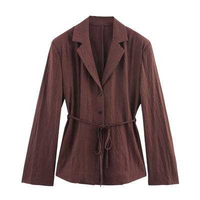 Belted Jacket Set
