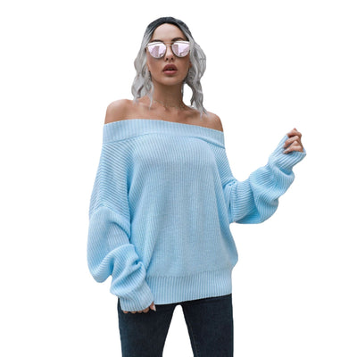 Tricot confortable à épaules dénudées