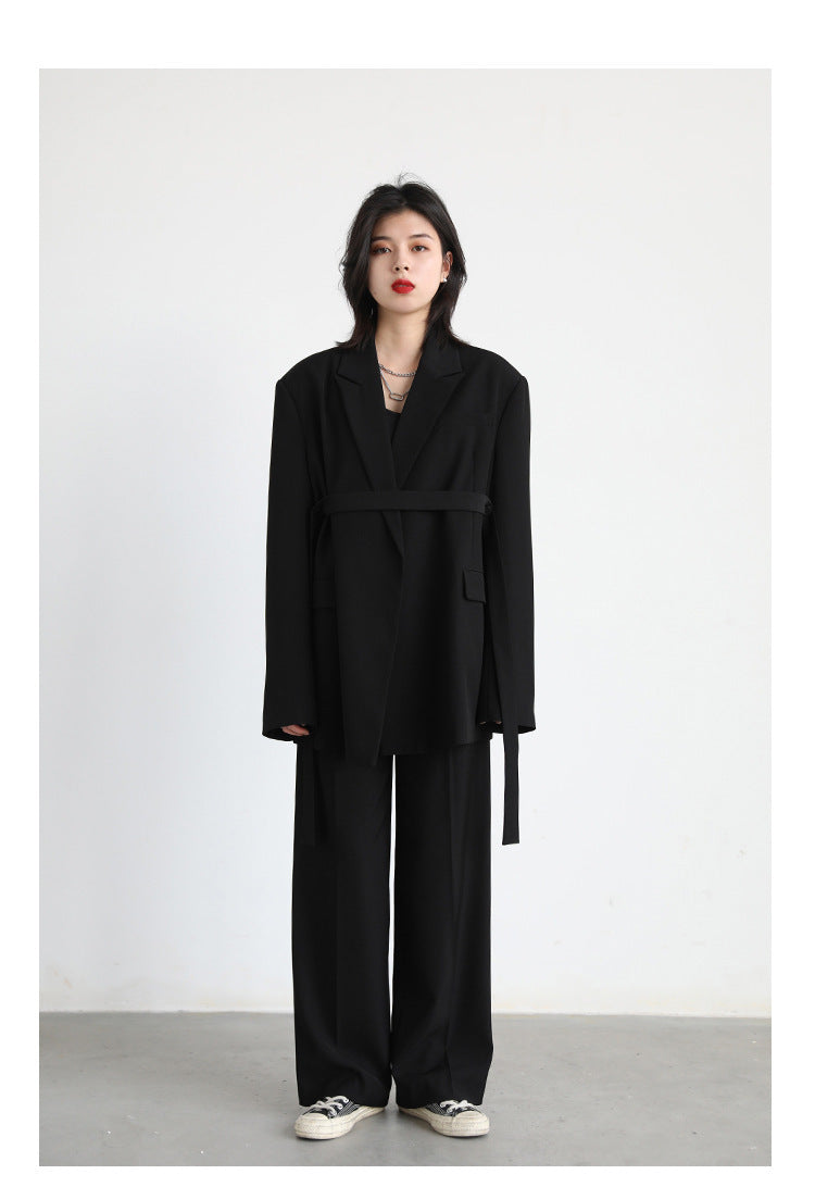 Draped Flutter Blazer