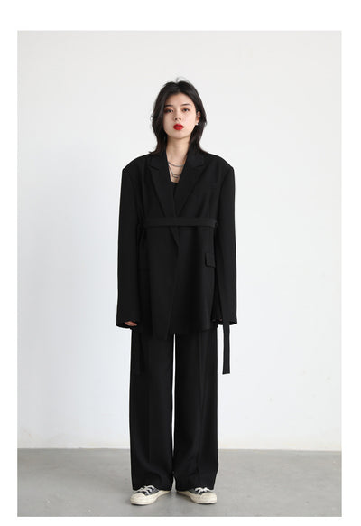 Draped Flutter Blazer