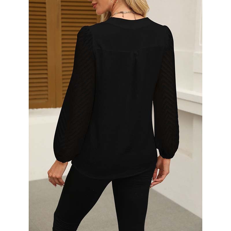 Women's Lace Chiffon Blouse