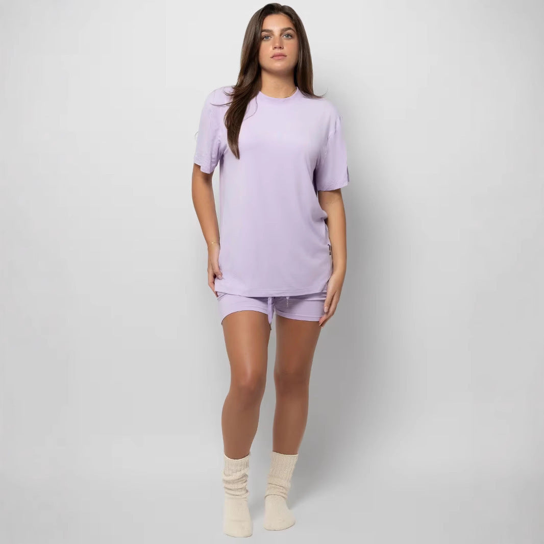 Plus Size Short Sleeve Set
