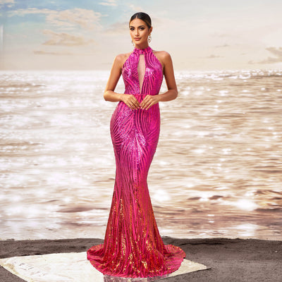 Women's Formal Sequin Mermaid Gown - Shé Hauté