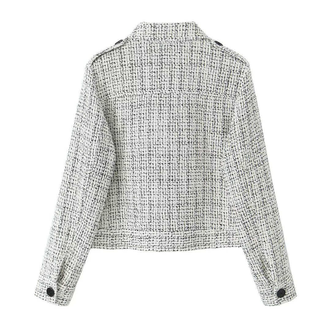 Blazer en tweed chic