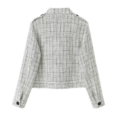 Blazer en tweed chic