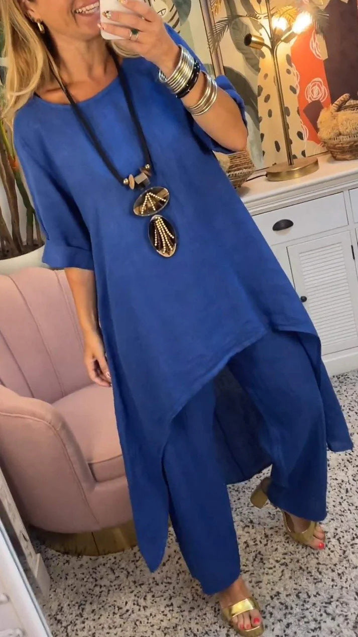 Irregular Crop Suit