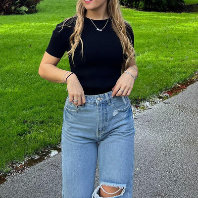 Women's Ribbed Slim Tee