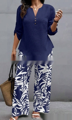 Plant Print Suit