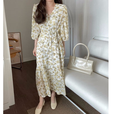 Chiffon Ruffle Dress