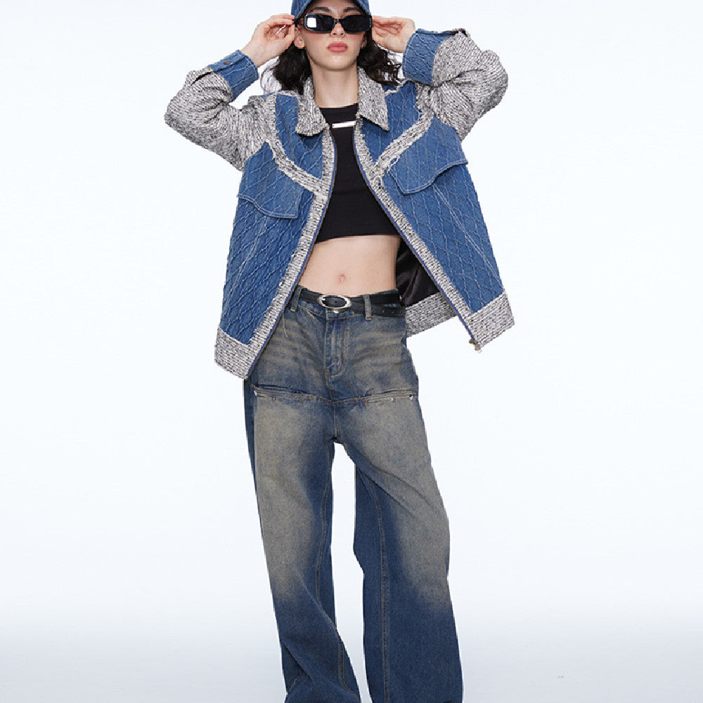 Pantalon en jean délavé