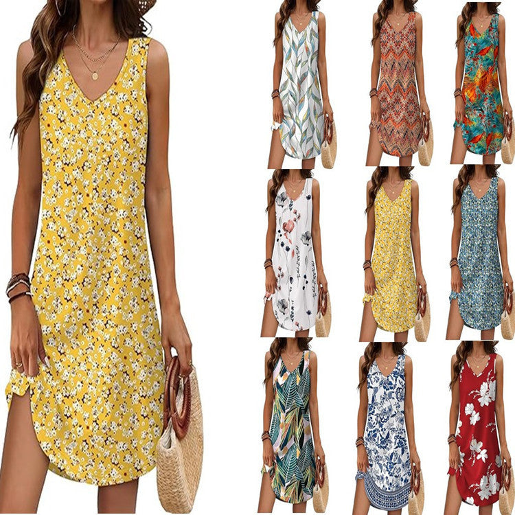 Robe fleurie coupe ample