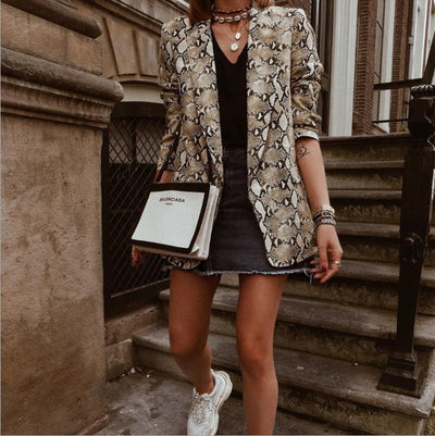 Blazer serpent audacieux
