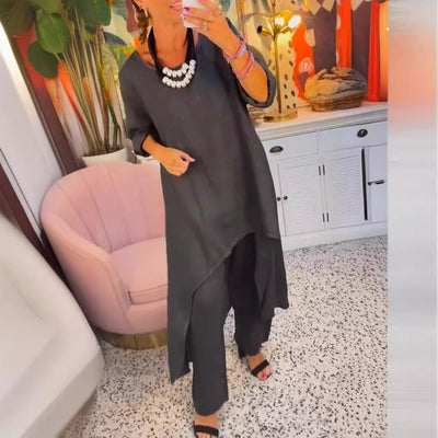Irregular Crop Suit