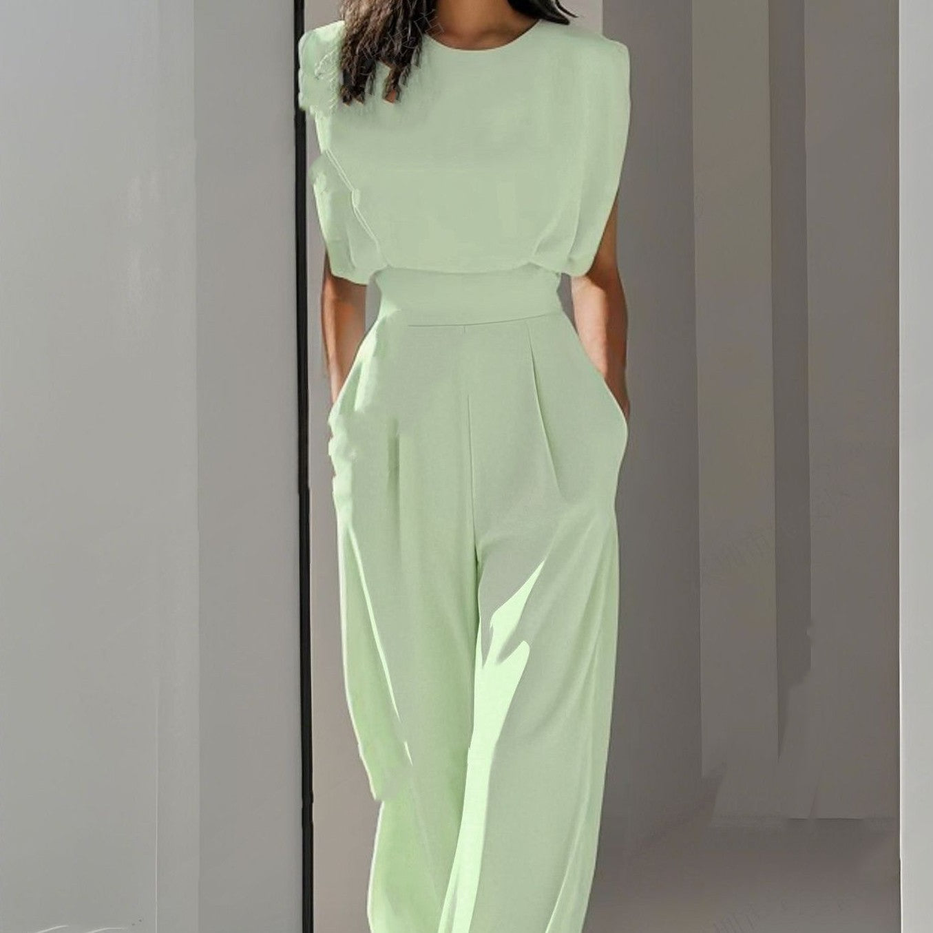 Solid Fit Jumpsuit