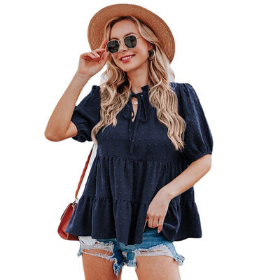 Lace Puff Sleeve Shirt