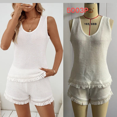 Ensemble gilet et short grande taille