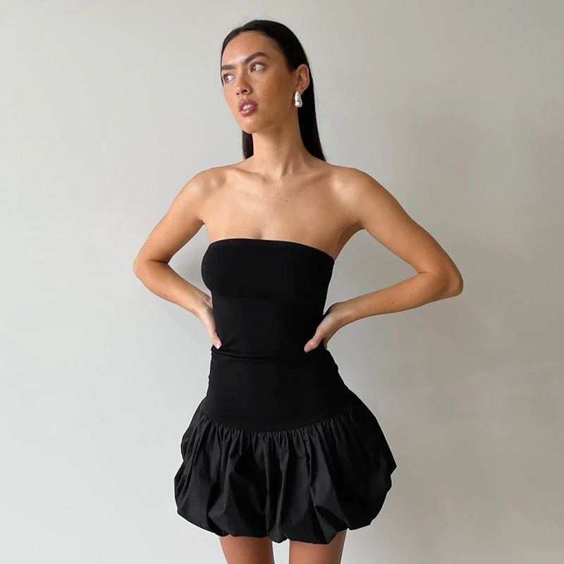 Pleated Tube Dress