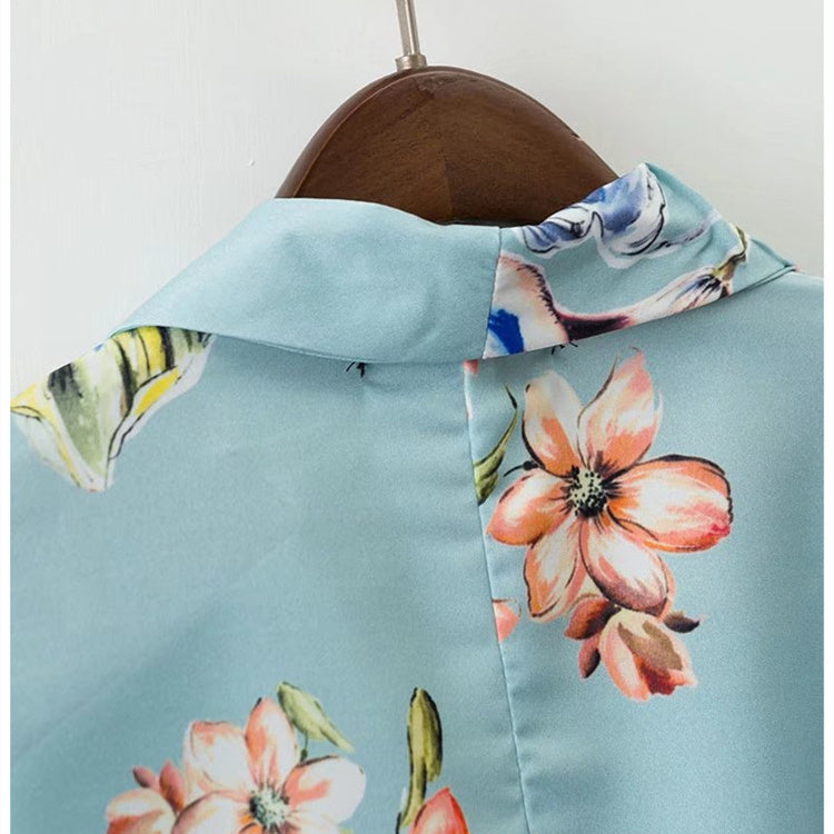 Ensemble de costume cravate à fleurs
