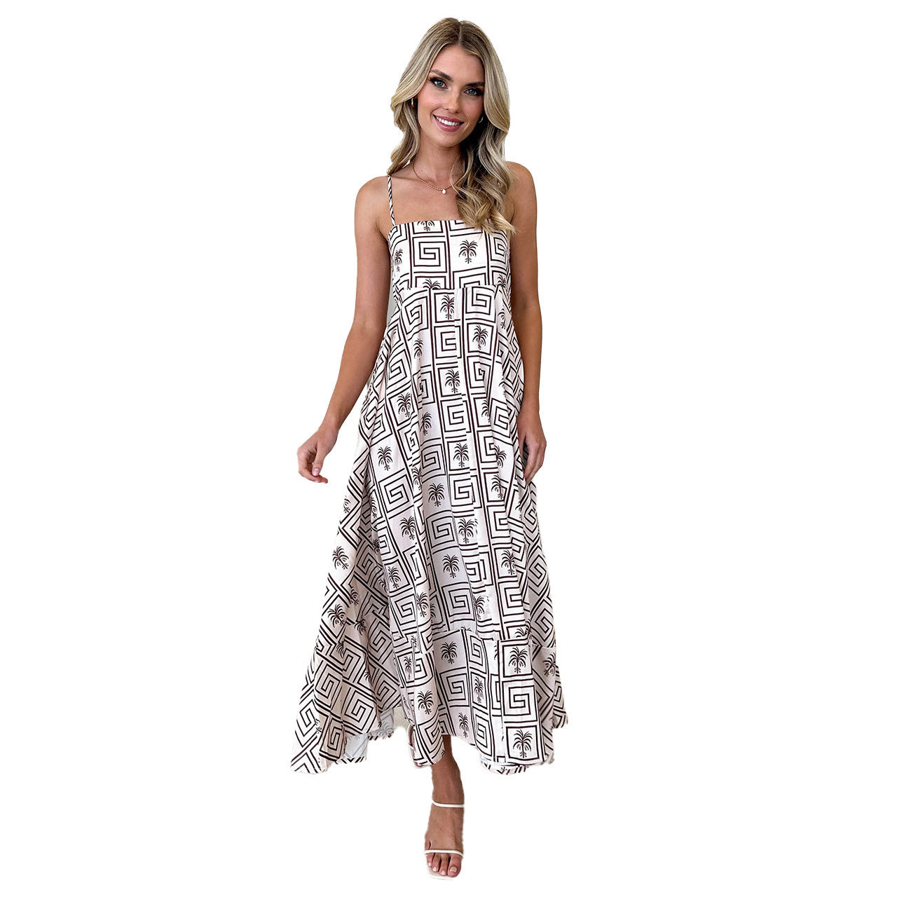 Printed Long Dress