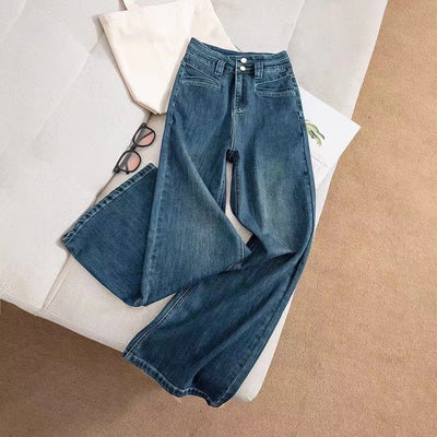 Slim Fit Wide-Leg Straight Jeans – Women - Shé Hauté
