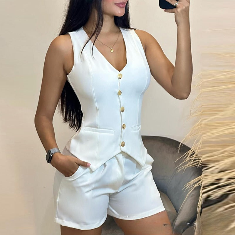 White Vest Set