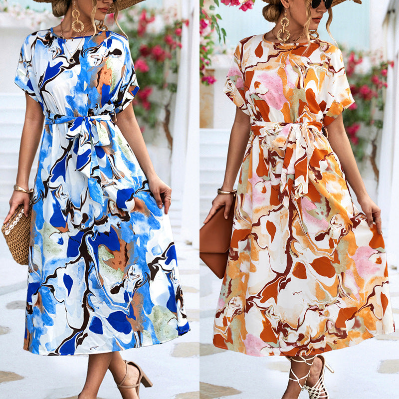 Lace-Up Beach Dress