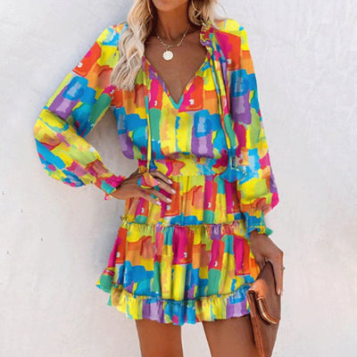 Robe patchwork fleurie