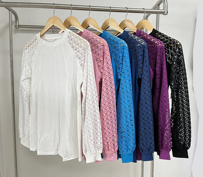 Round Neck Lace T-Shirt