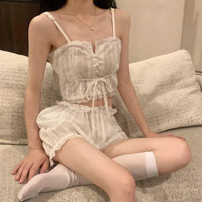 Pyjama en dentelle douce