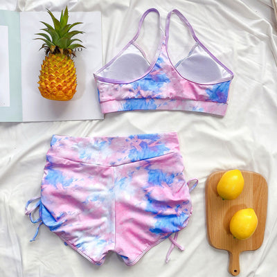 Women's Tie-Dye Brazilian Bikini Set - Shé Hauté
